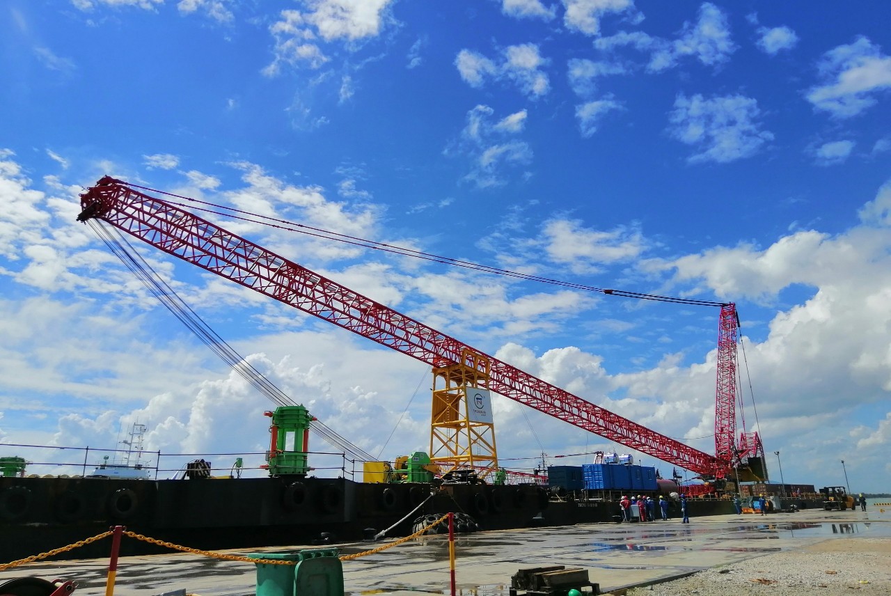 Provision of Assembly Service, Loadtesting, Roll-on, Seafastening and Lashing Service for 1,250T Crawler Crane on Sea Barge S-05 for Wind Power Projects of Trung Nam Group (TNG)